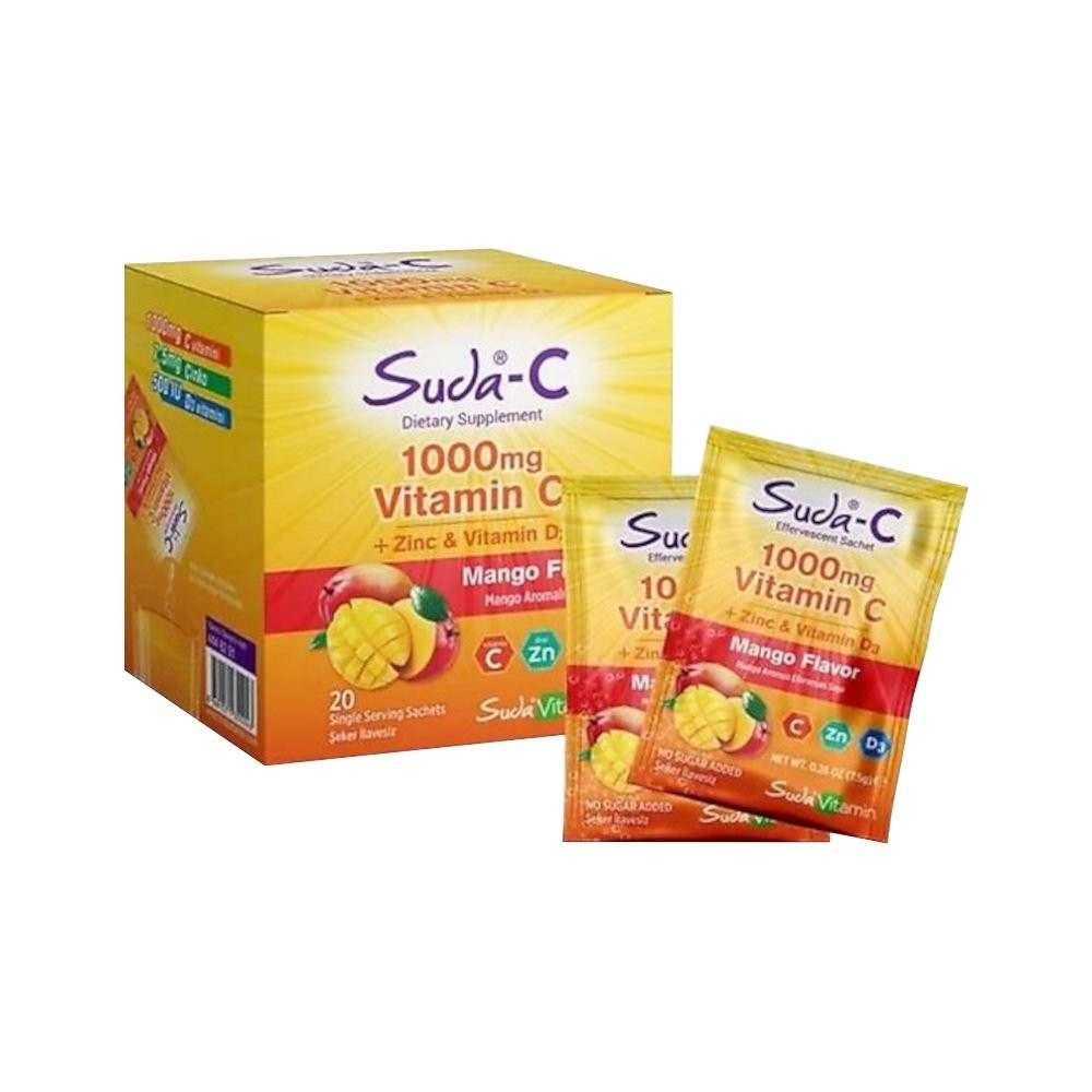 Suda Vitamin C 1000 mg Mango Özlü 20 Saşe