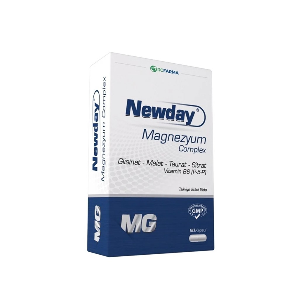 RCFarma Newday Magnezyum Complex 60 Kapsül