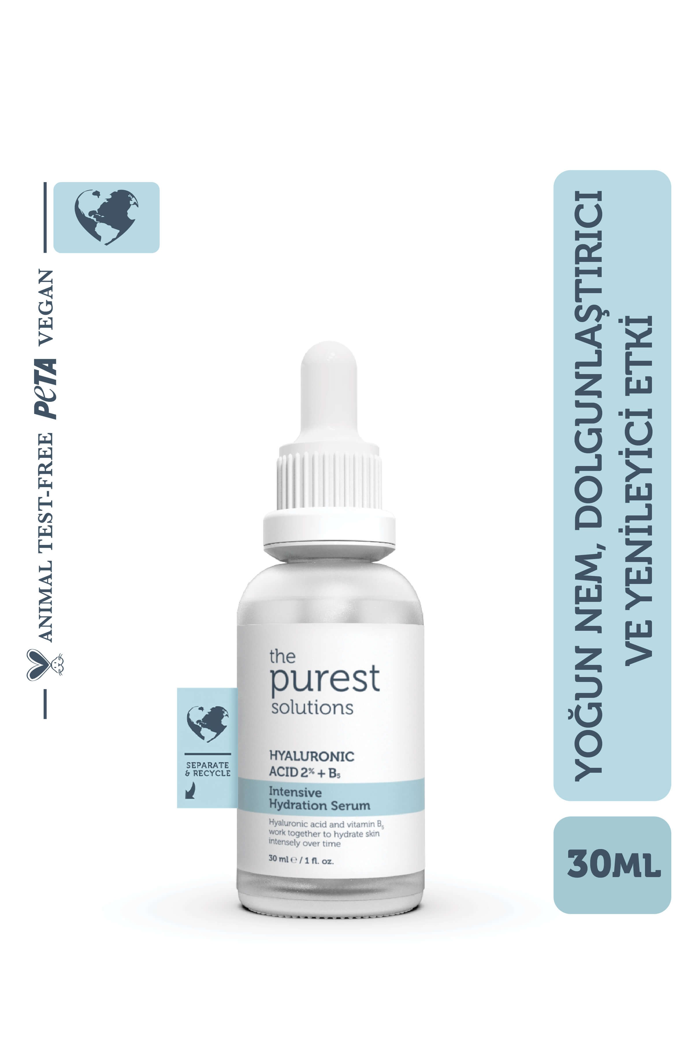 The Purest Solutions Hyaluronic Acid 2% + B5 Intensive Hydration Nemlendirici Serum 30 ml