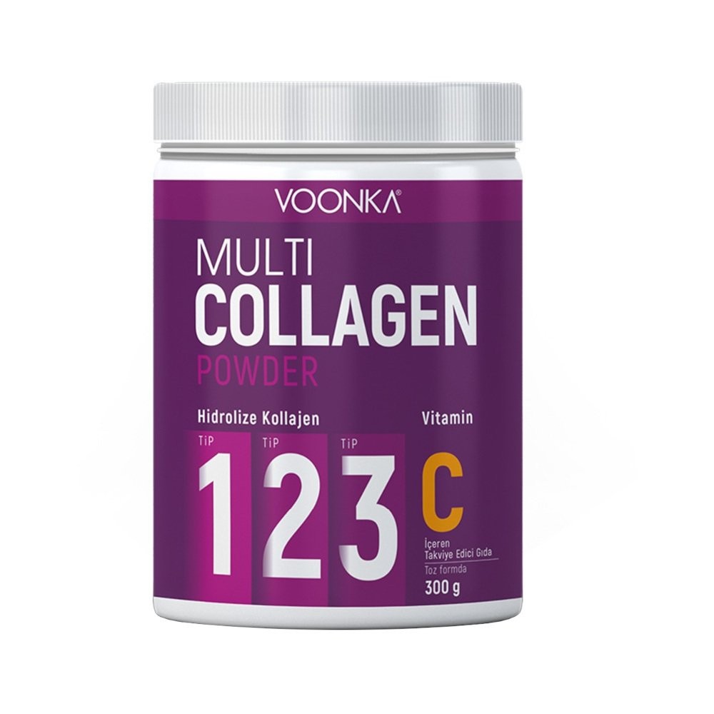 Voonka Multi Collagen Powder ve Vitamin C 300 gr