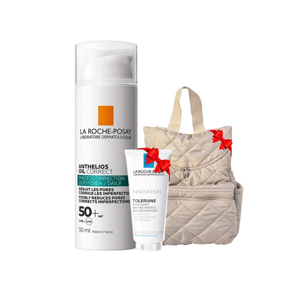 La Roche Posay Anthelios Oil Correct Yağlı ve Düzensiz Ciltler için Yüz Güneş Kremi 50 ml