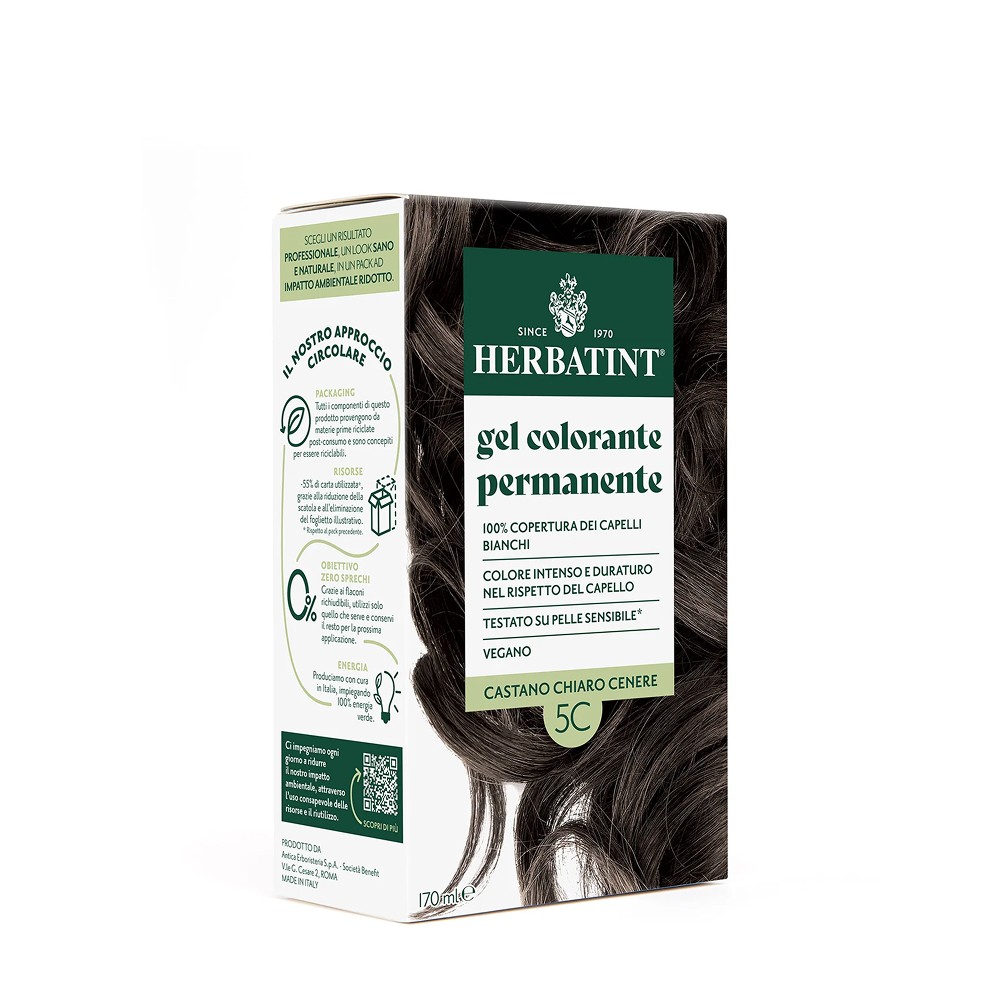 Herbatint Light Ash Chestnut 5C Açık Küllü Kestane Saç Boyası 170 ml