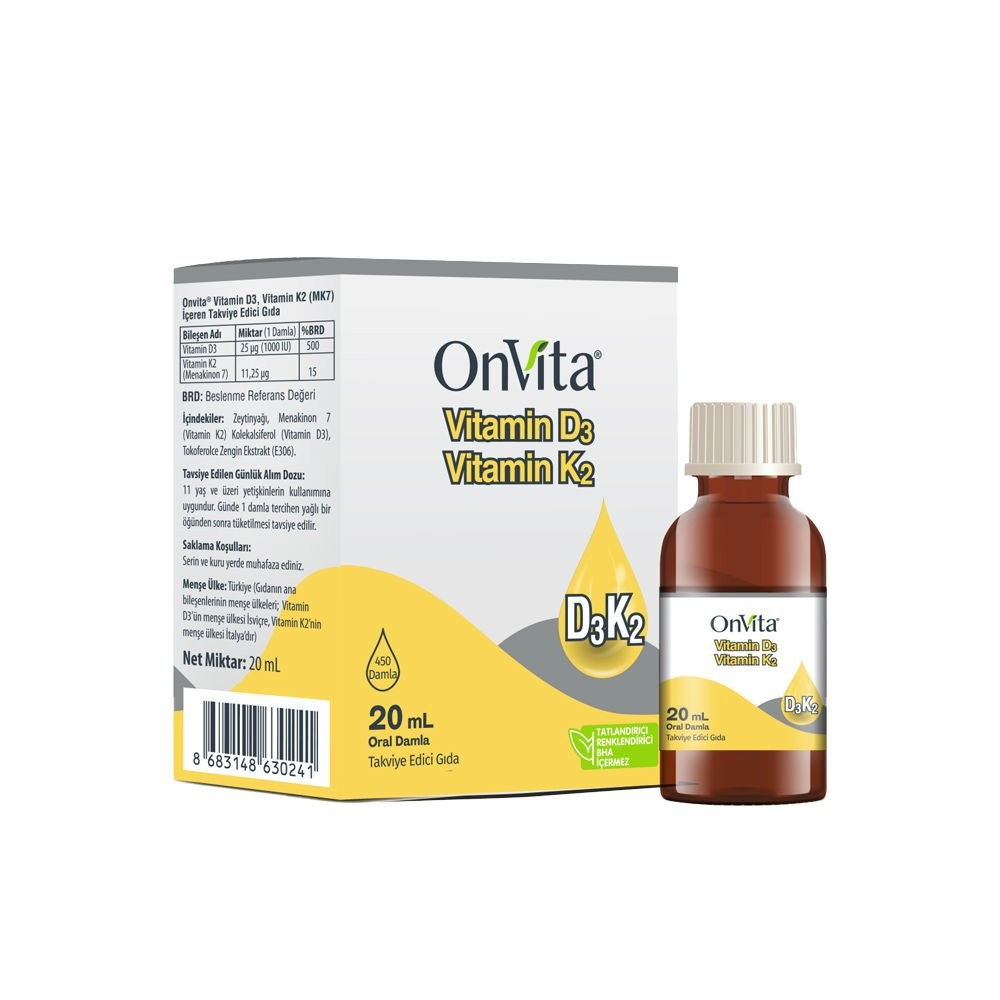 OnVita Vitamin D3K2 20 ml Damla