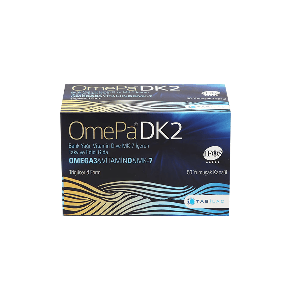 Omepa-Dk2 Omega 3 Vitamin D Mk-7 50 Yumuşak Kapsül