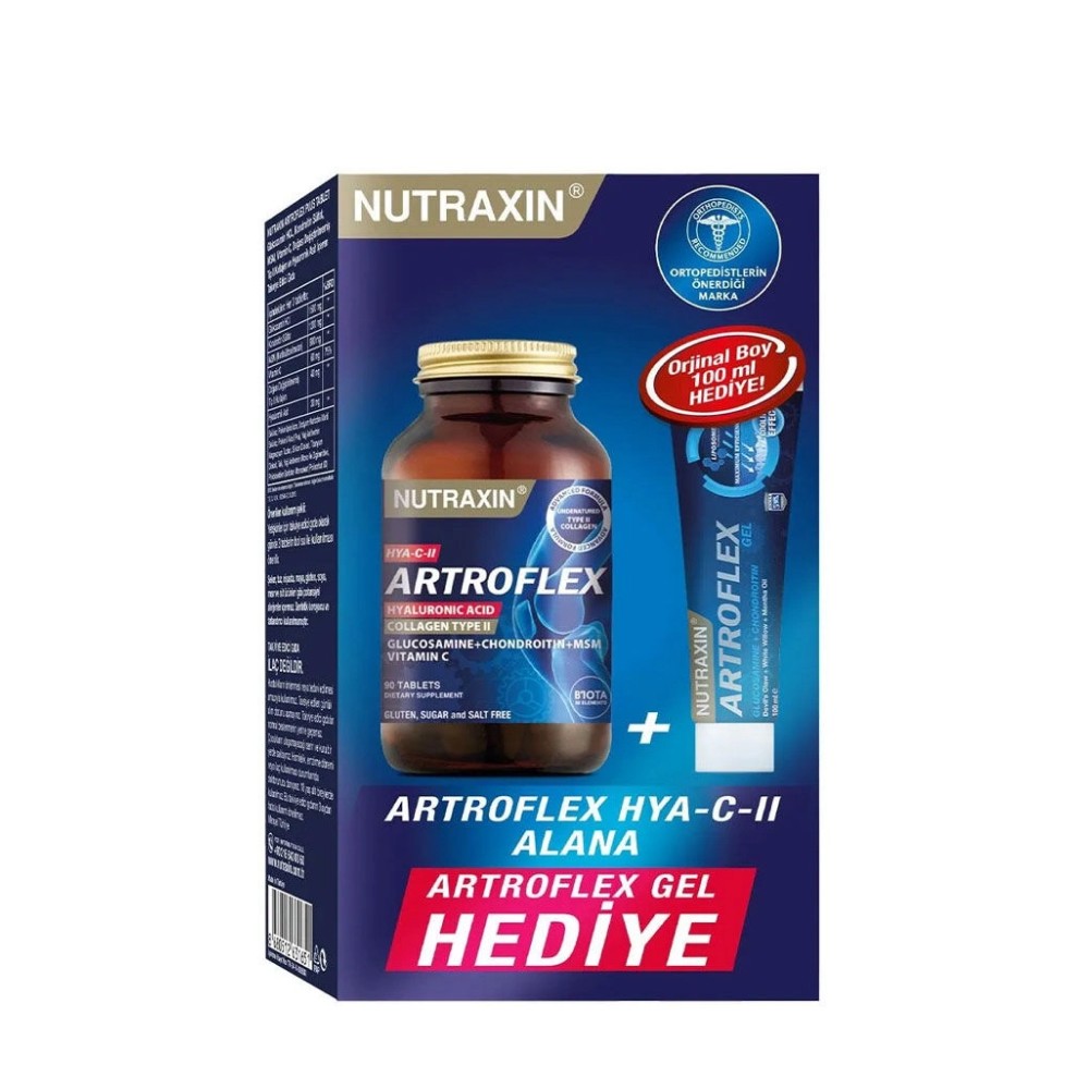 Nutraxin Artroflex HYA-C-II 90 Tablet + Extra Gel HEDİYE