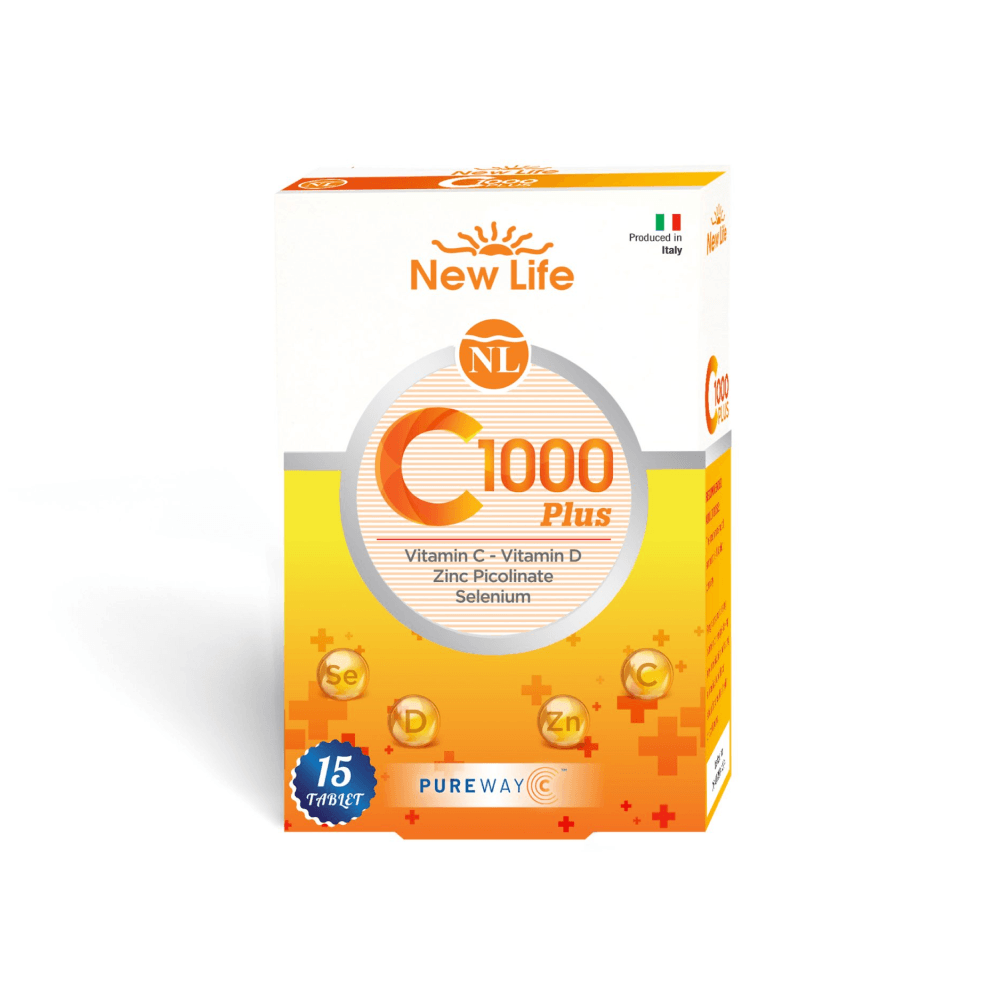 New Life C 1000 Plus Vitamin C D Vitamini Çinko Ve Selenyum 15 Tablet