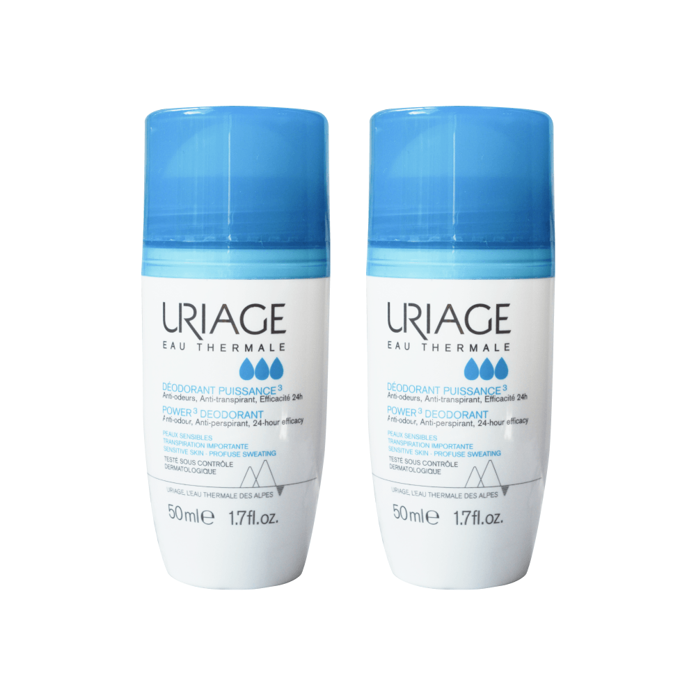 Uriage Power 3 Deodorant Roll on 2x50 ml