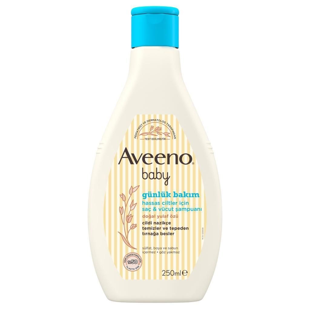 Aveeno Bebek Günlük Bakım Saç ve Vücut Şampuanı 250 ml
