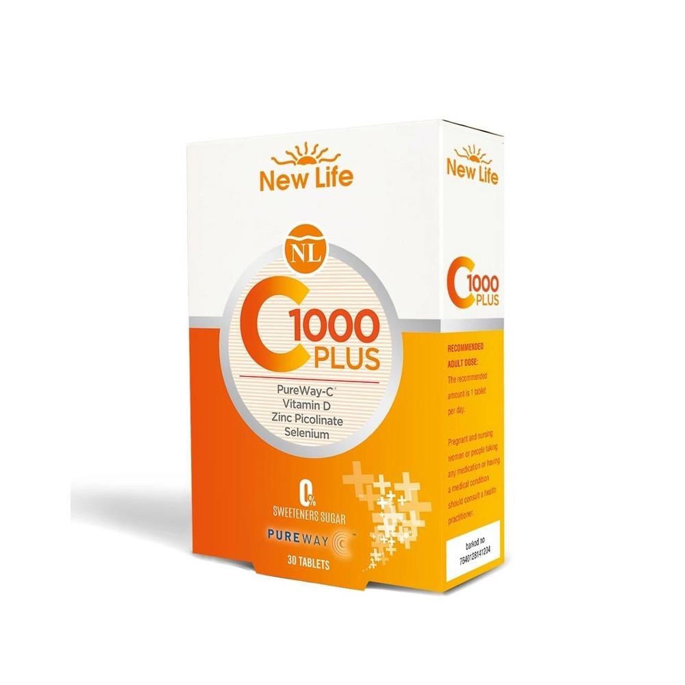 New Life C 1000 Plus Vitamin C D Vitamini Çinko Ve Selenyum 30 Tablet