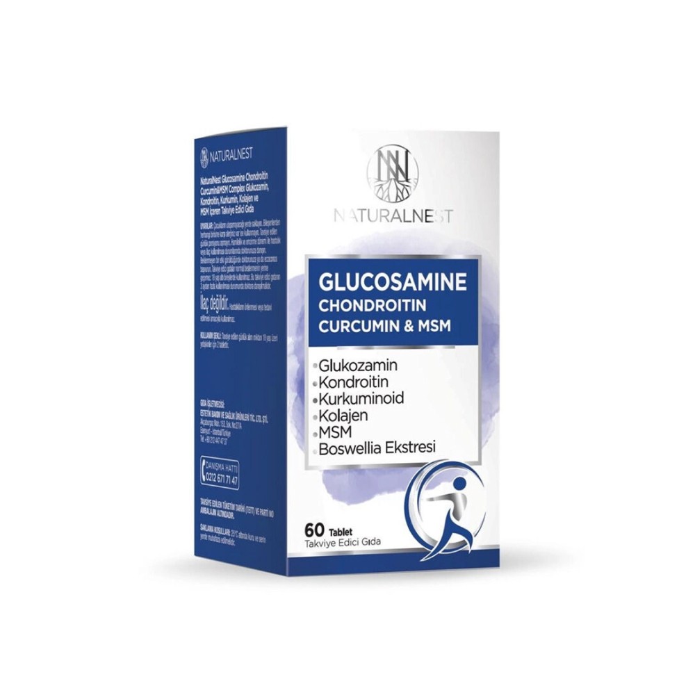 Naturalnest Glucosamine Chondroitin Curcumin & Msm 60 Tablet