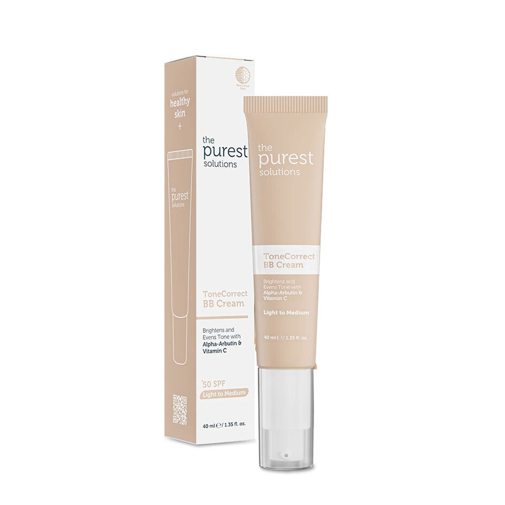 The Purest Solutions ToneCorrect BB Cream SPF50+ Lekeli Ciltler İçin Cilt Tonu Eşitleyici 40 ml - Light to Medium