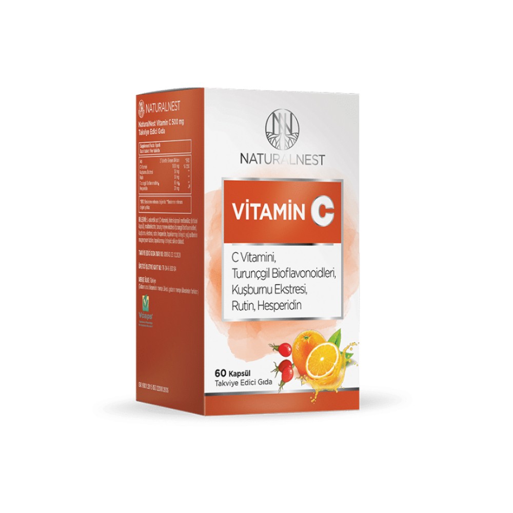 Naturalnest Vitamin C 500 mg 60 Kapsül