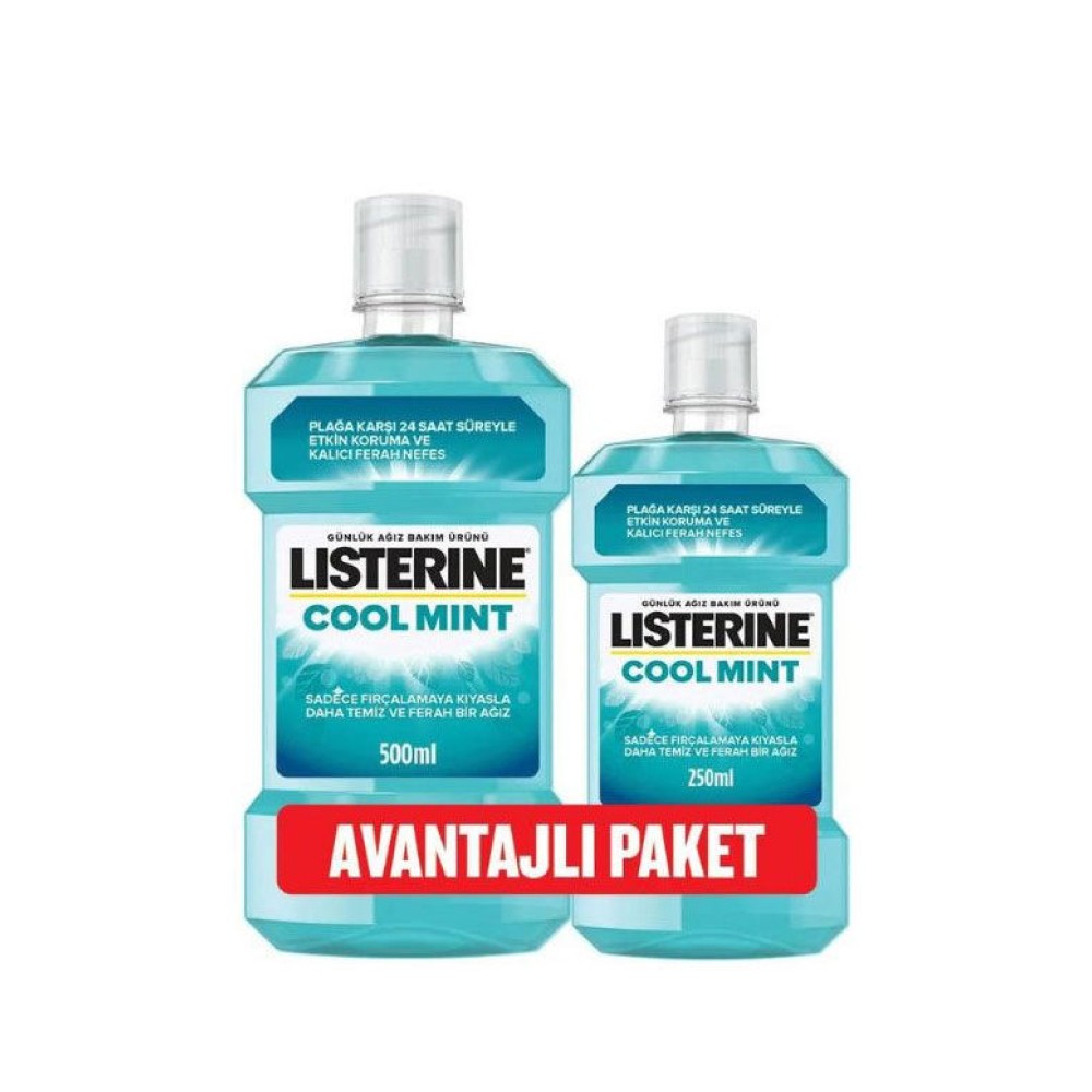 Listerine Cool Mint Nane Aromalı 500 ml + 250 ml