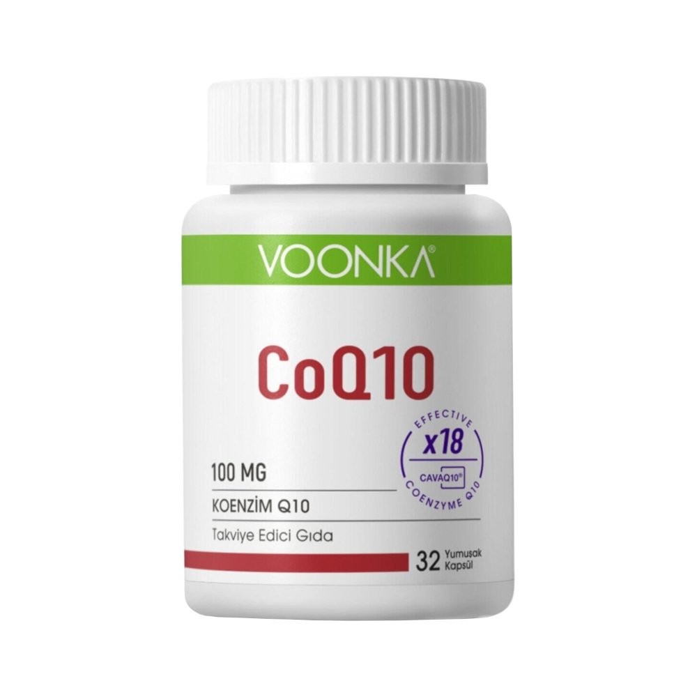 Voonka Co Q10 100 mg Koenzim 32 Yumuşak Jel Kapsül