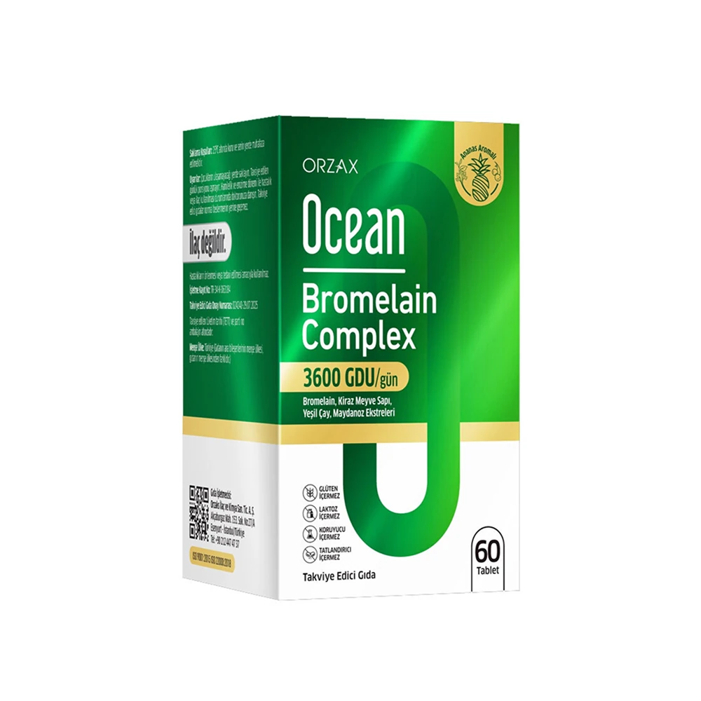 その他 HAQAGE Orzax Ocean Bromelain Complex 60 Tablet