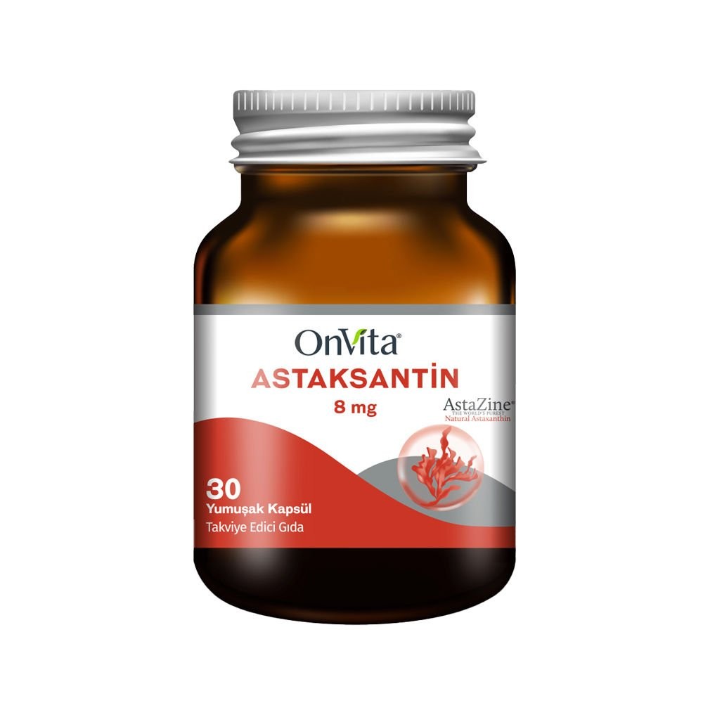 OnVita Astaksantin 8 mg 30 Yumuşak Kapsül