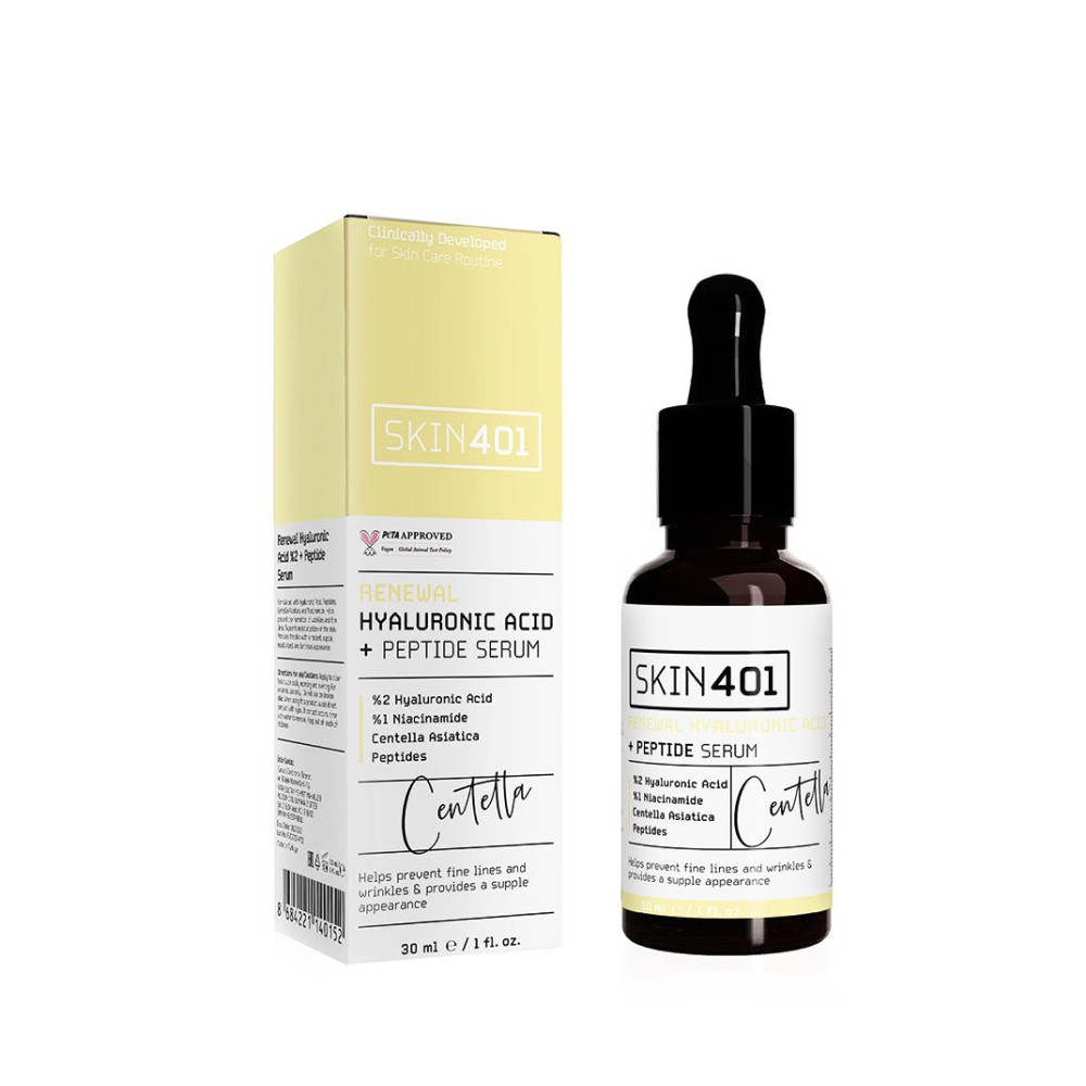 Skin401 %2 Hyarulonik Asit Peptit Yoğun Nemlendirici Serum 30 ml