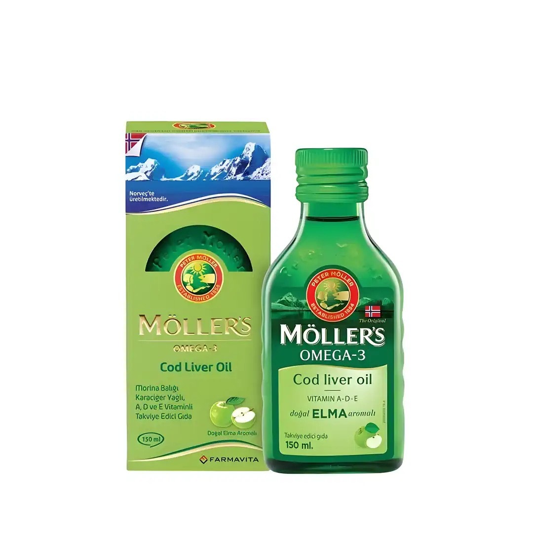 Möllers Omega 3 Elma Aromalı Balık Yağı 150 ml