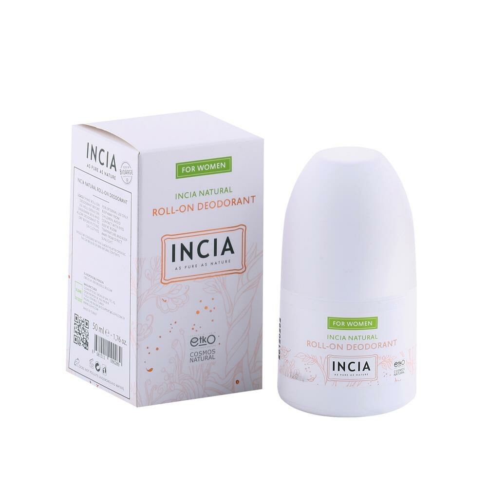 INCIA Kadınlar İçin Doğal Roll-On Deodorant 50 ml