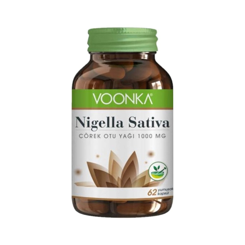 Voonka Nigella Sativa Çörek Otu Yağı 1000 mg 62 Kapsül