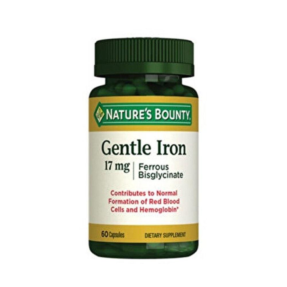 Natures Bounty Gentle Iron 17 mg 60 Kapsül