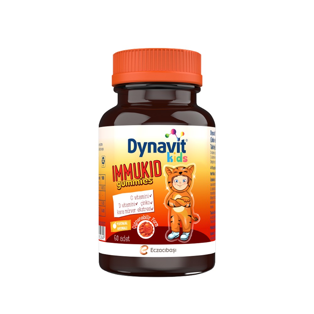 Dynavit Kids Immukid Gummies 60 Adet Çiğnenebilir Form