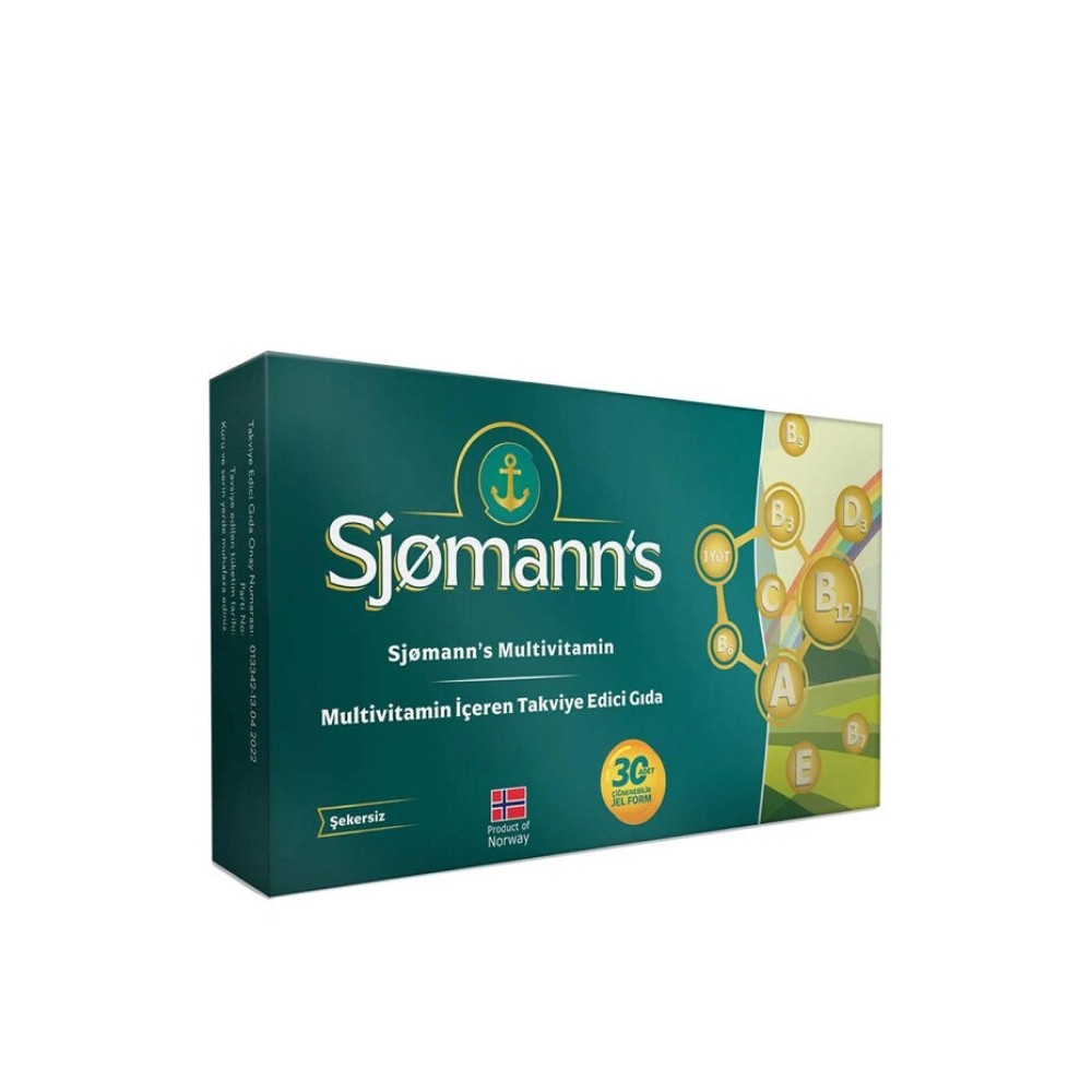 Sjomann’s Multivitamin Çiğnenebilir Jel Form 30 Adet