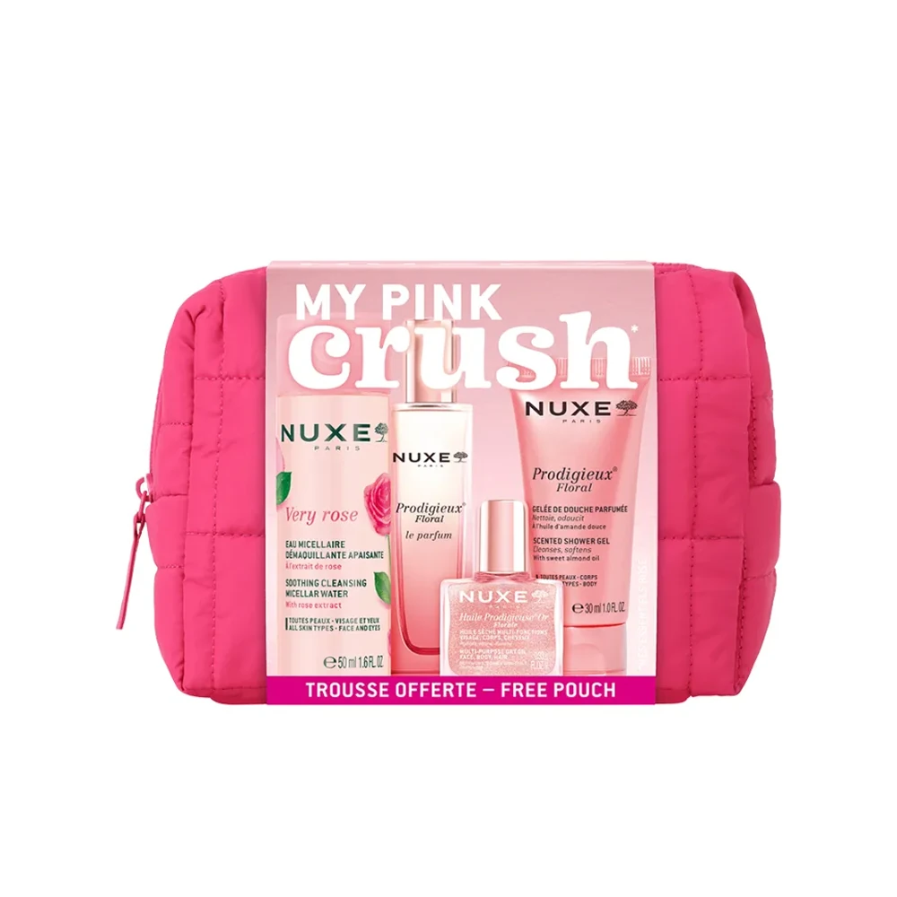 希少 ⚠️経年劣化 Pink Cross ピンククロス メイクボックス Nuxe Prodigieux Florale My Pink Crush Set