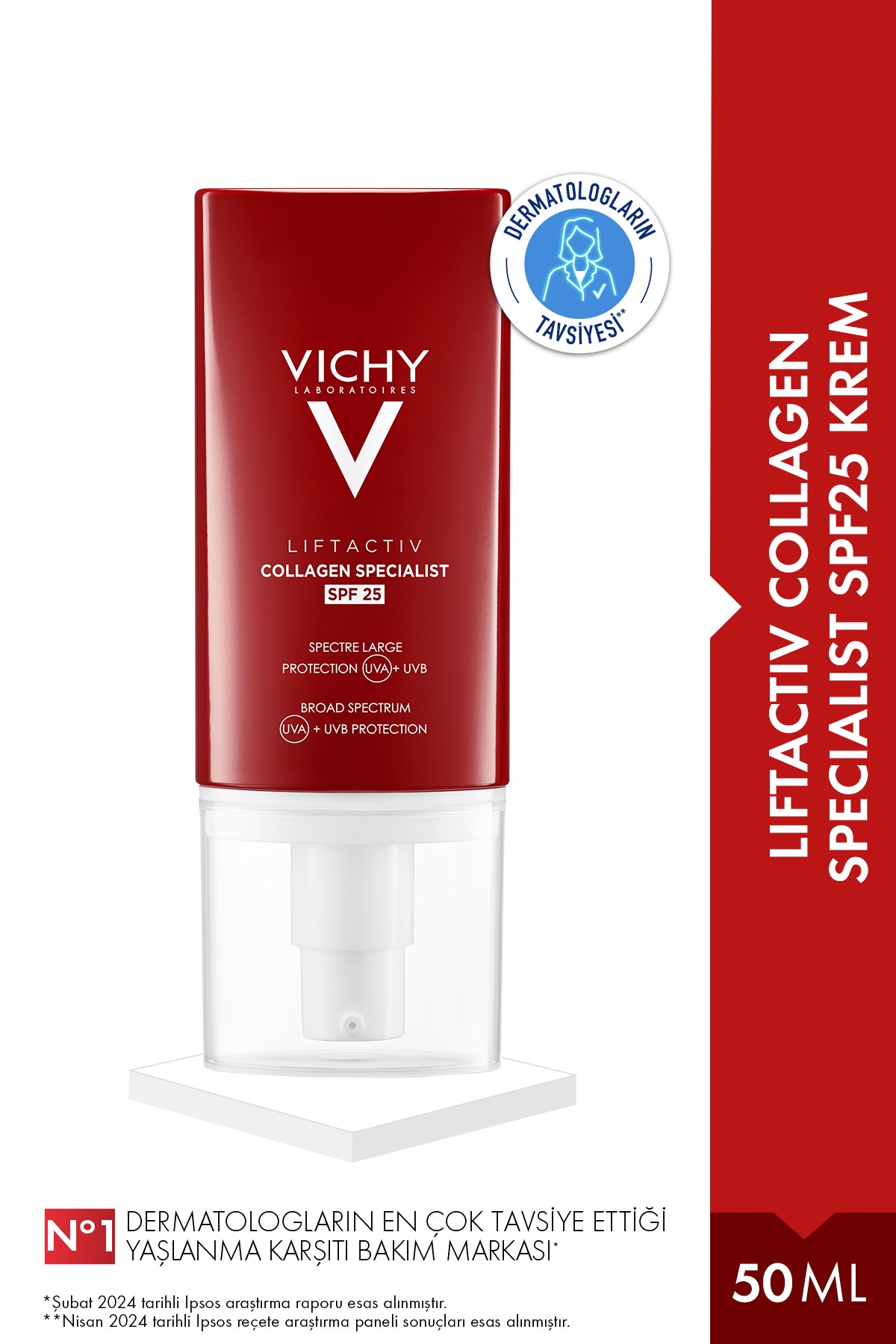 Vichy Liftactiv Collagen Specialist SPF25 Nemlendirici Krem 50 ml
