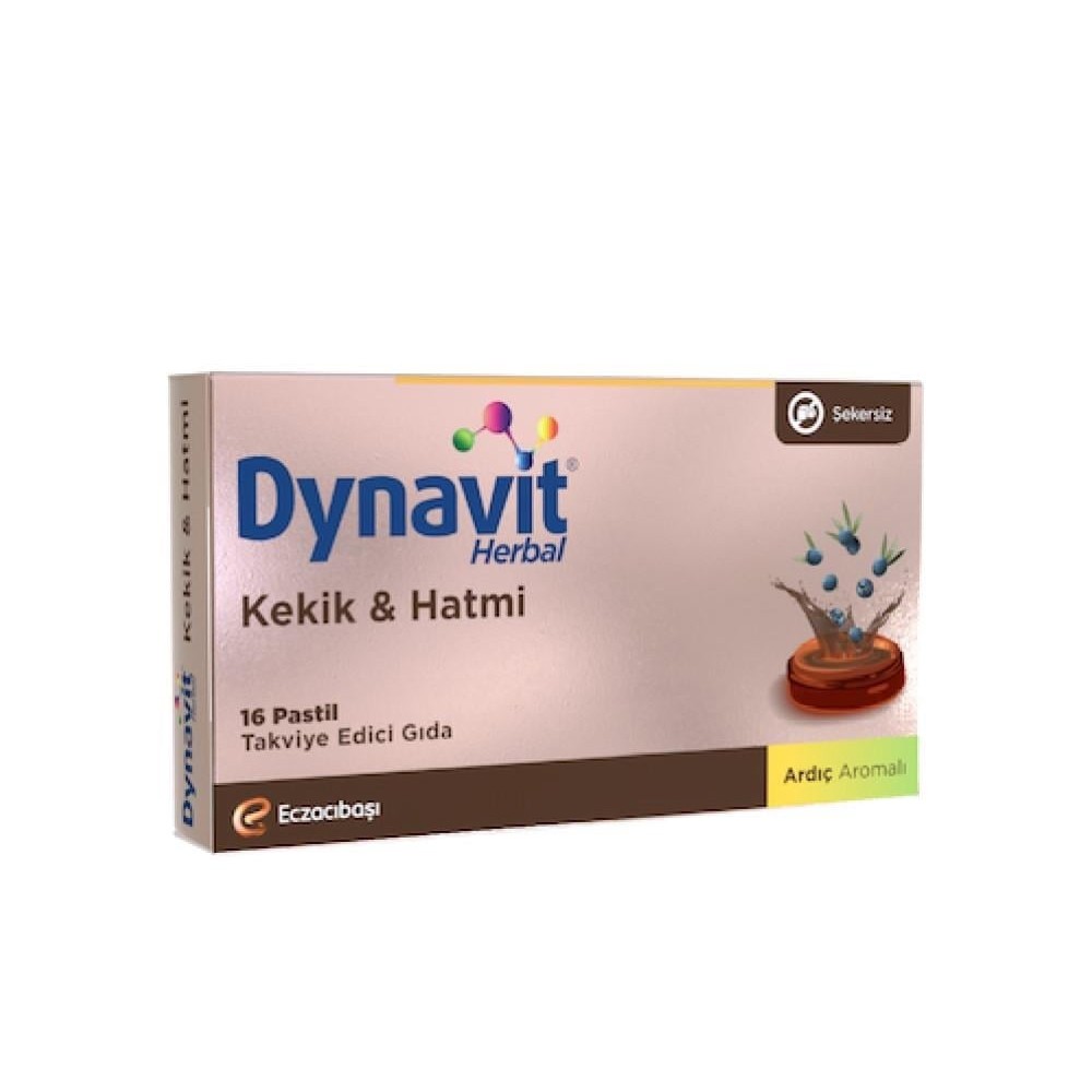 Dynavit Herbal Kekik ve Hatmi İçeren 16 Adet Pastil