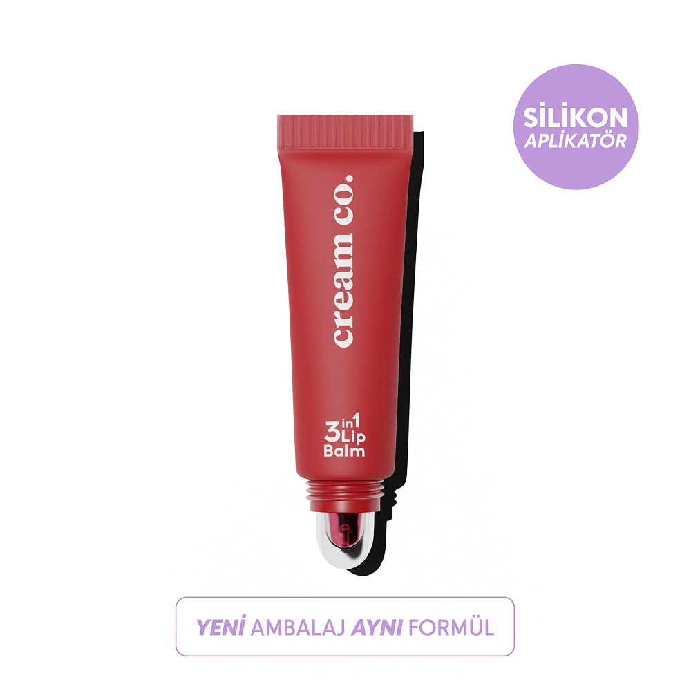 Cream Co. 3 in 1 Lip Balm Strawberry Sorbet Dudak Kremi 10 ml