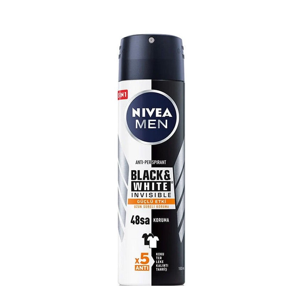 Nivea Men Black & White Invisible Güçlü Etki Erkek Deodorant 150 ml