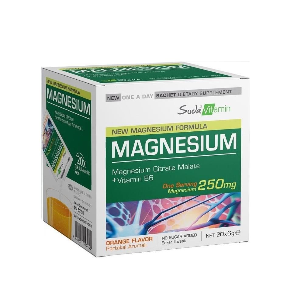 Suda Vitamin Magnesium Orange 20 Saşe