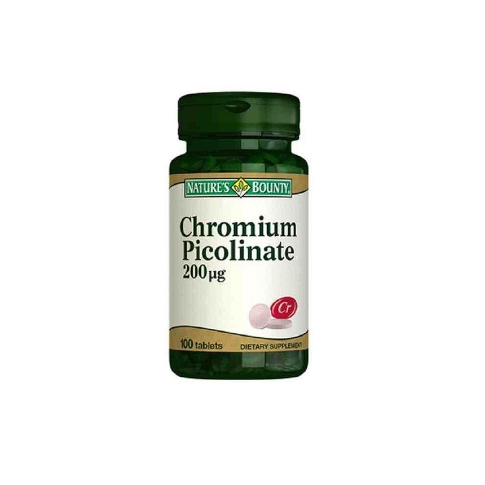 Natures Bounty Chromium Picolinate 200 mcg 100 Tablet