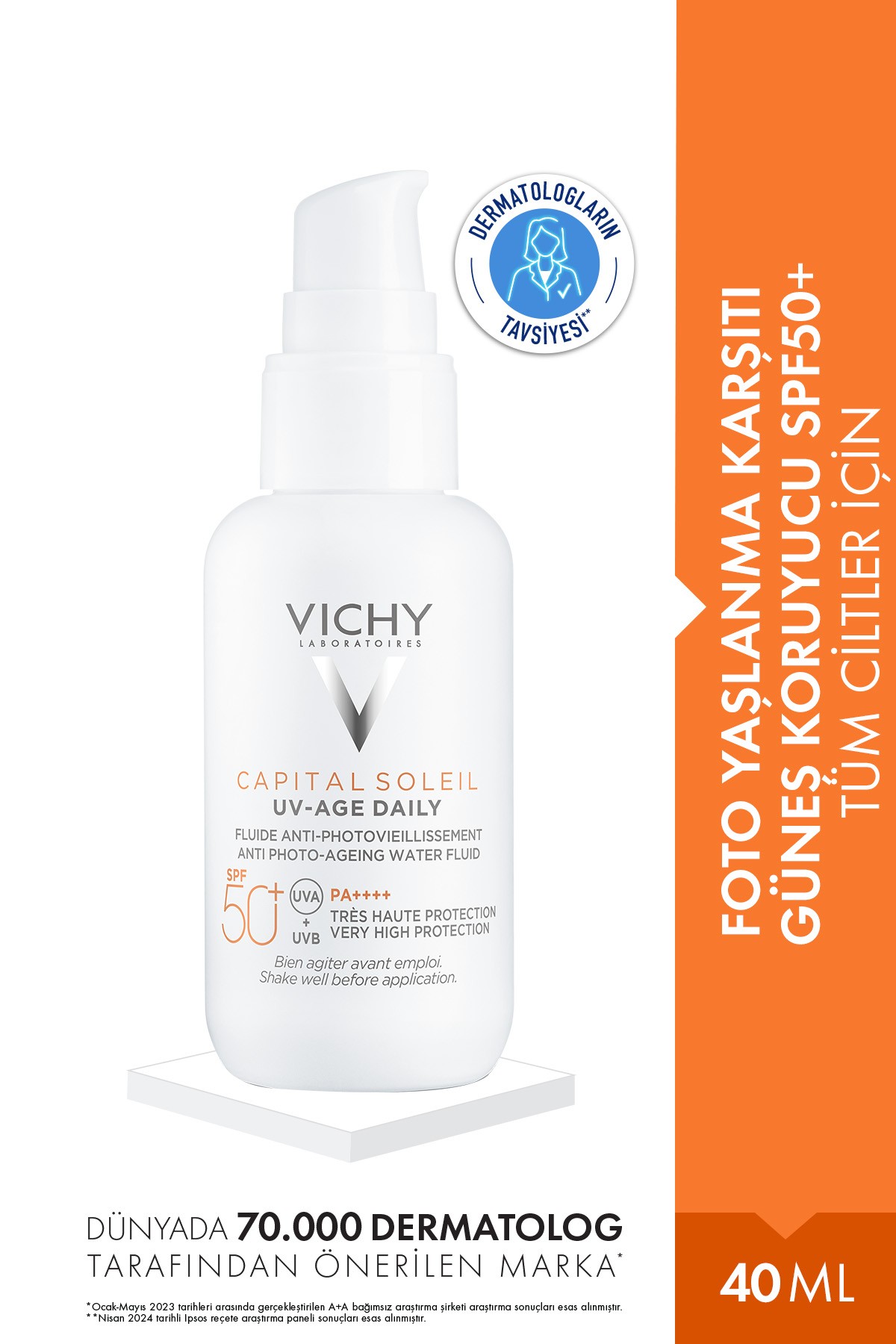 Vichy Capital Soleil SPF50 UV-Age Daily Güneş Kremi 40 ml