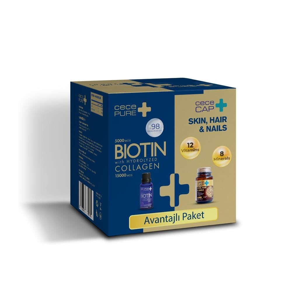 Cecemed Cecepure Biotin + Cececap 30 Kapsül Avantajlı Paket