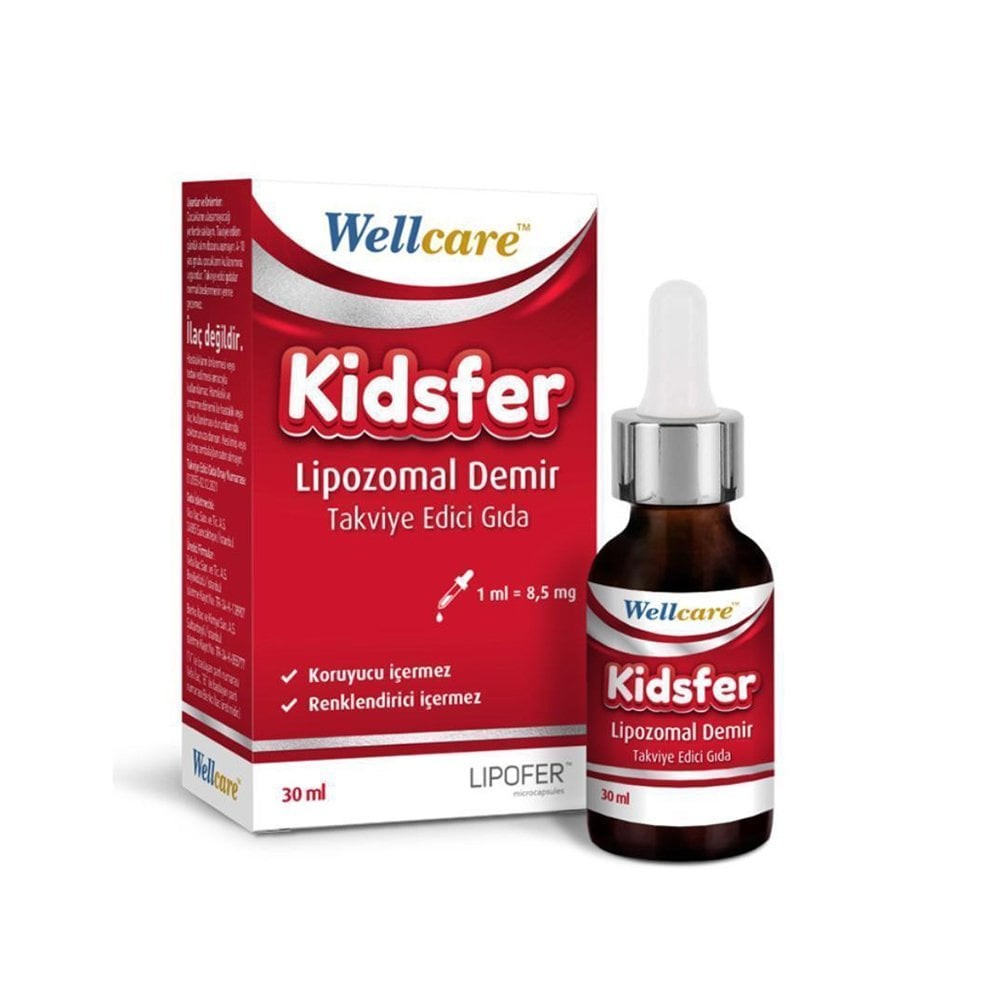 Wellcare Kidsfer Lipozomal Demir Damla 30 ml