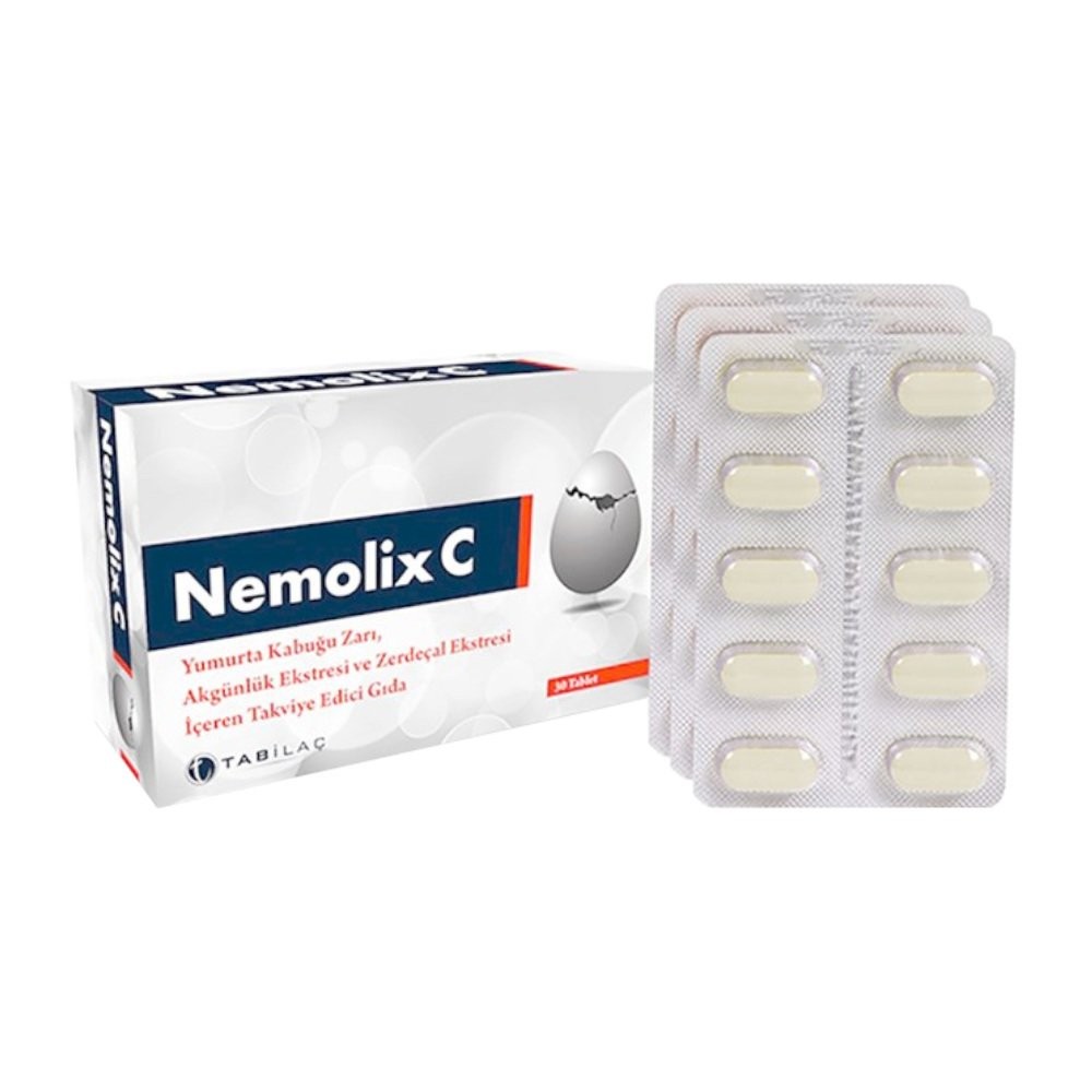 Nemolix C Yumurta Kabuğu Zarı 30 Kapsül