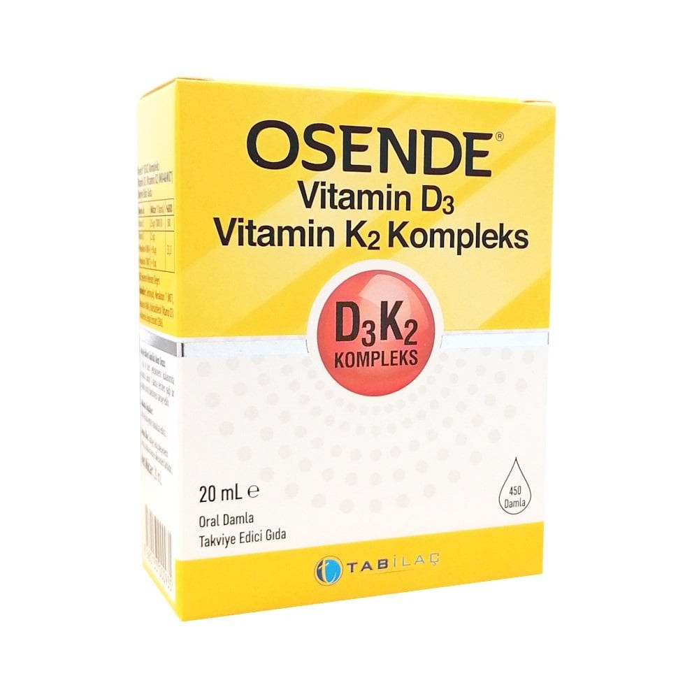 Osende Vitamin D3K2 Kompleks Damla 20 ml