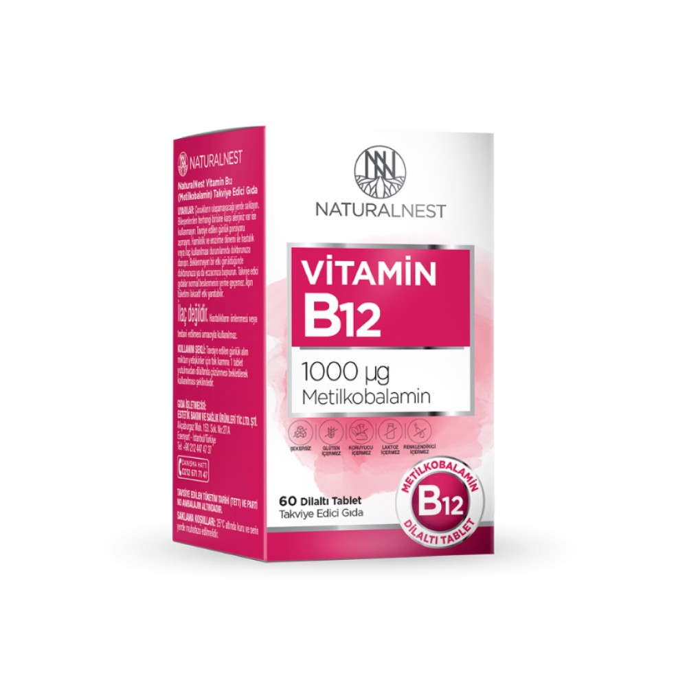 Naturalnest Vitamin B12 60 Tablet
