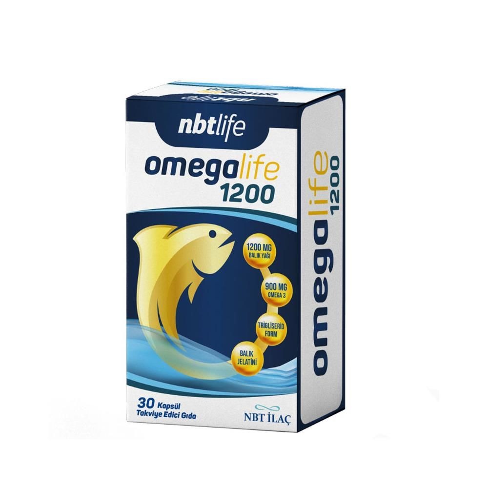 NBT Life Omegalife 1200 mg 30 Kapsül