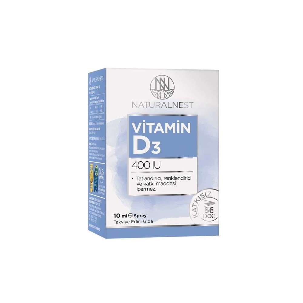 Naturalnest Vitamin D3 400 IU Sprey 10 ml