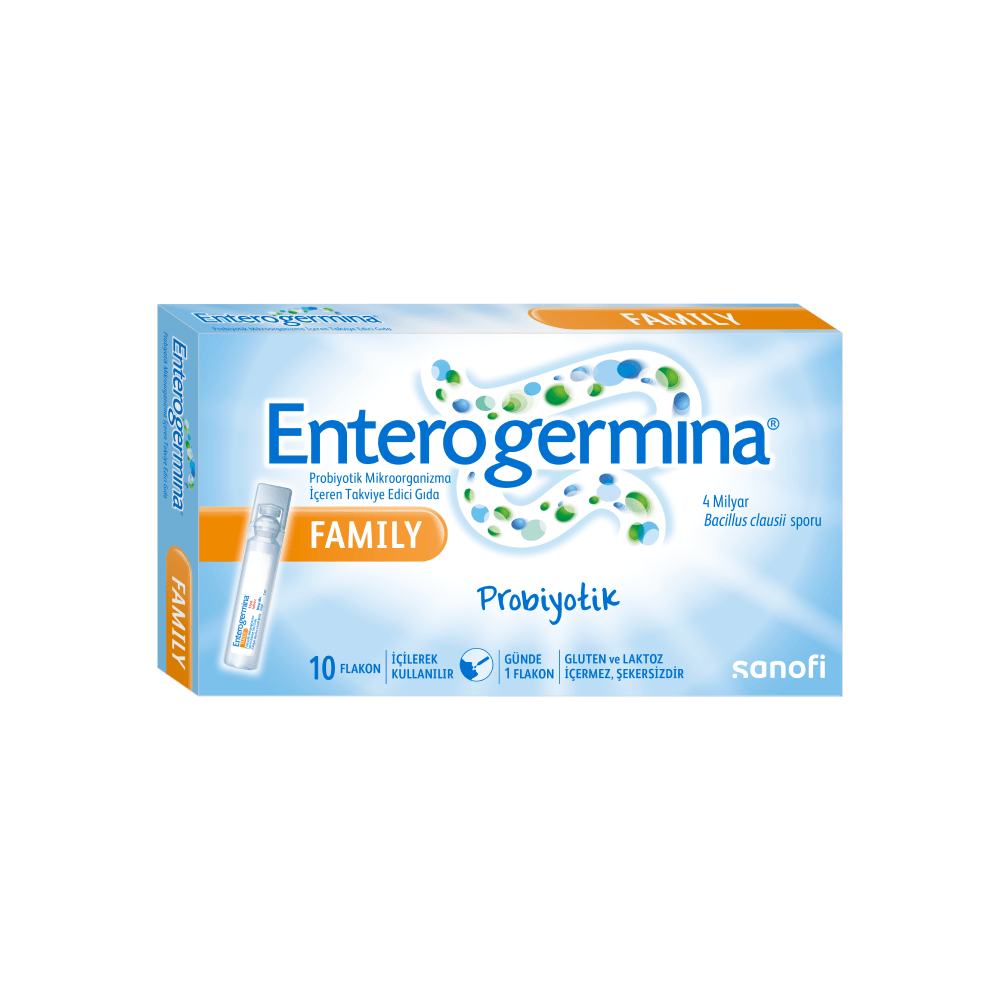 Enterogermina Family Probiyotik Mikroorganizma İçeren Takviye Edici Gıda 10 Flakon