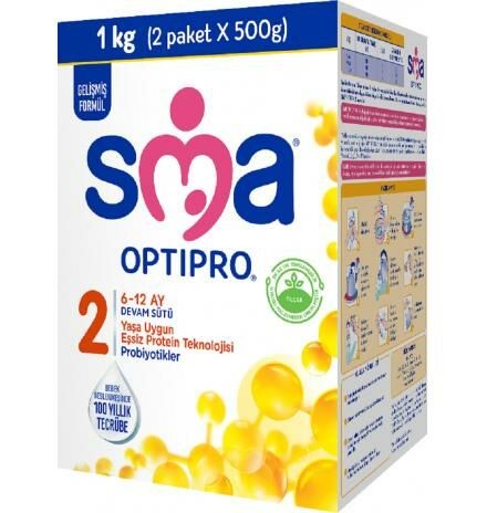Sma Optipro Probiyotik 2 Numara Bebek Sütü 1000 gr