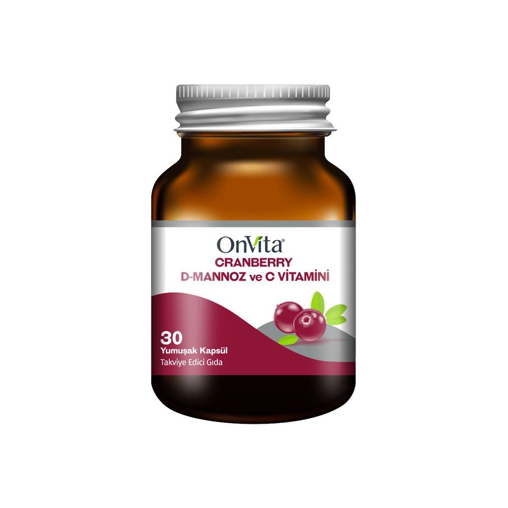 OnVita Cranberry, D- Mannoz, C Vitamini 30 Yumuşak