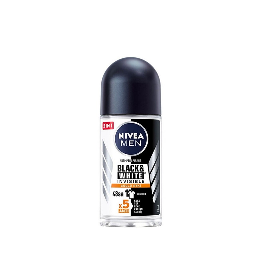 Nivea Men Black & White Invisible Güçlü Etki Erkek Roll On 50 ml