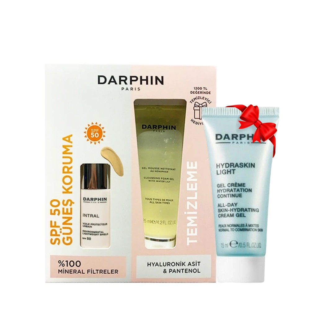 Darphin Intral Güneş Koruma SPF 50 ve Cleansing Temizleme Jeli 125 ml Set