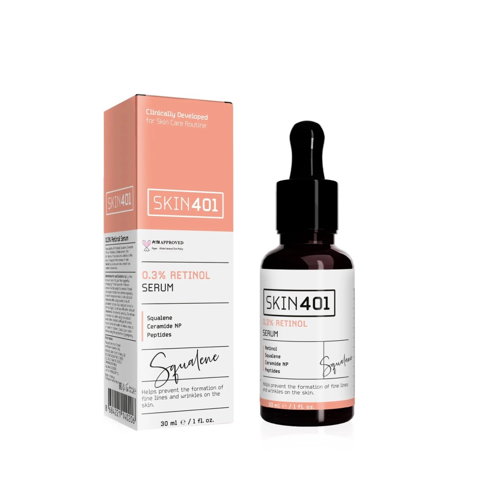 Skin401 %0.3 Retinol Pürüzsüzleştirici ve Yenileyici Serum 30 ml