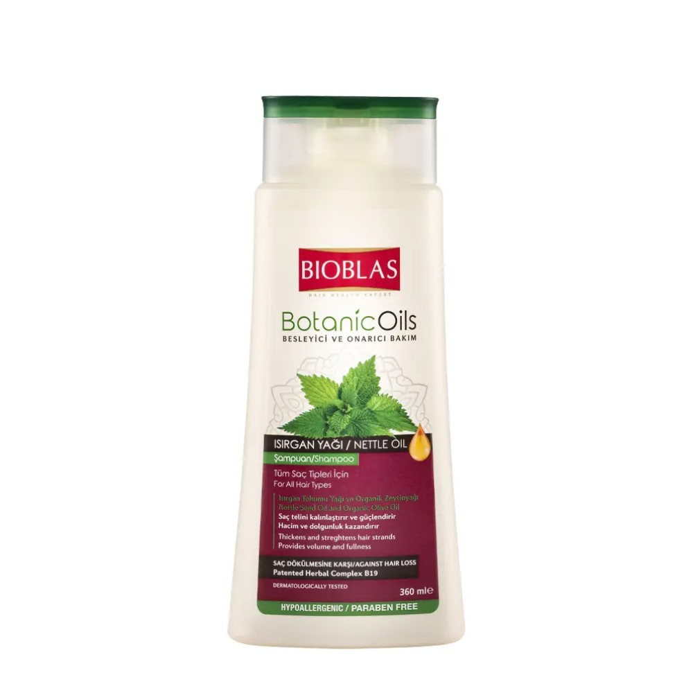 Bioblas Botanic Oils Isırgan Yağı İnce Telli ve Zayıf Saçlar İçin Şampuan 360 ml