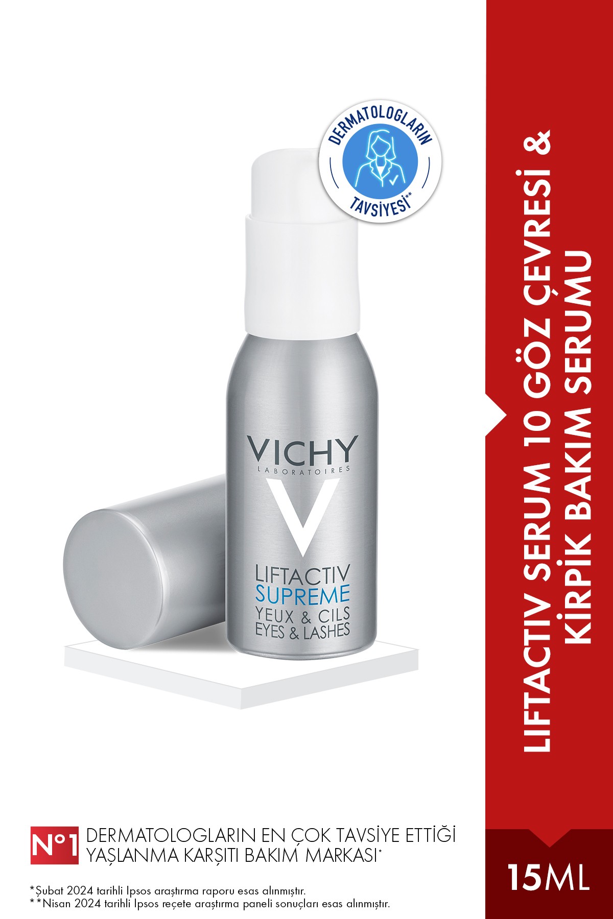 Vichy Liftactive Göz Çevresi ve Kirpik Serumu 15 ml